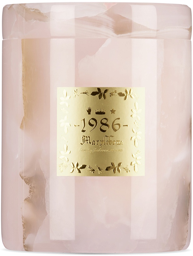 Photo: 1986 SSENSE Exclusive Pink Marble Marylebone Candle