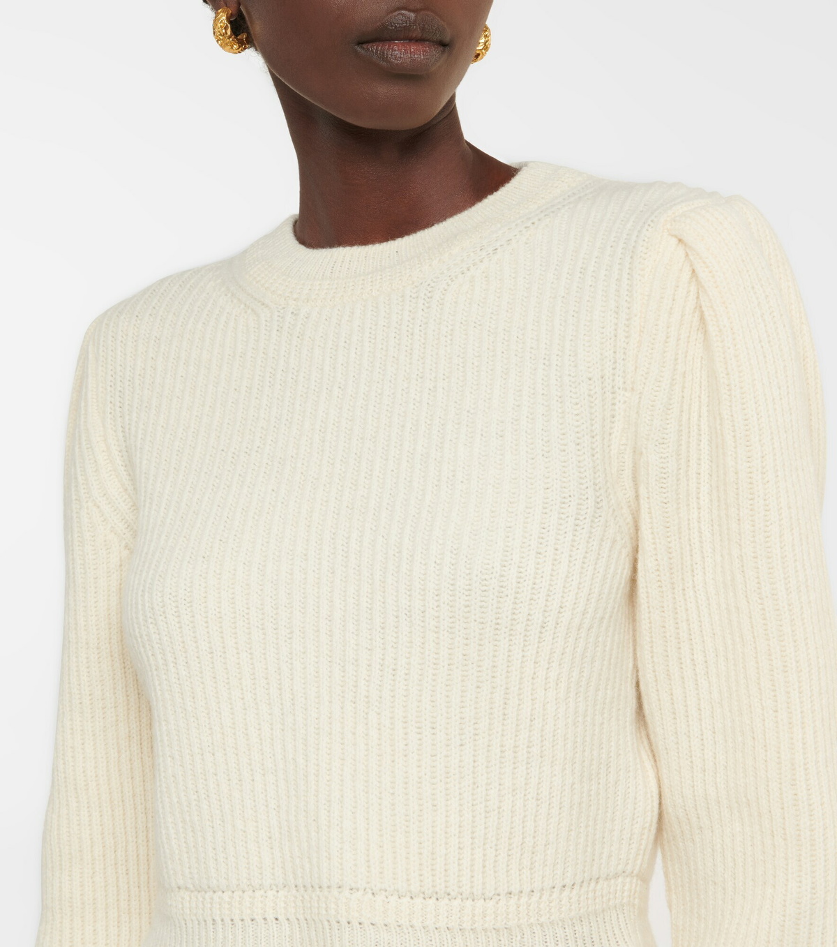 Lemaire ルメール　PUFFY SLEEVES SWEATER Puffy Sleeves Sweater — Wisp Grey – La Garçonne