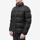 Moncler Men's Nijima Mongrammed Down Jacket in Black