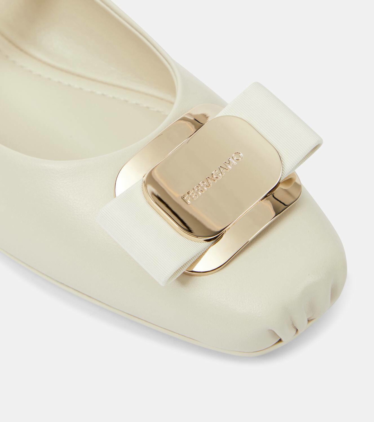 ★リボンが可愛い★FERRAGAMO★Zea white leather ballerinas Ferragamo | Linette white ballet flats | Savannahs