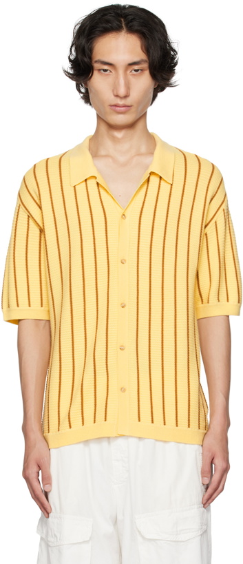 Photo: King & Tuckfield Yellow Camp Collar Shirt
