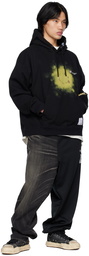 Miharayasuhiro Black Half-Sweat Jeans