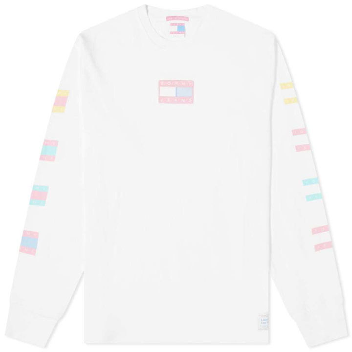 Photo: Tommy Jeans Long Sleeve ABO TJM Pastel Flag Tee