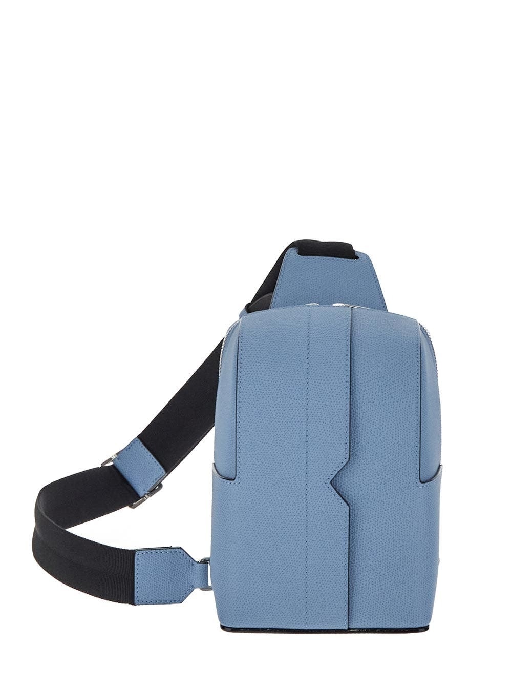 Photo: Valextra Leather Mini Blue Backpack