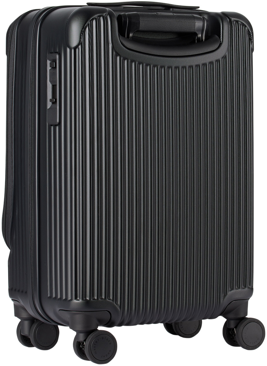 master-piece Black Trolley Suitcase, 34 L
