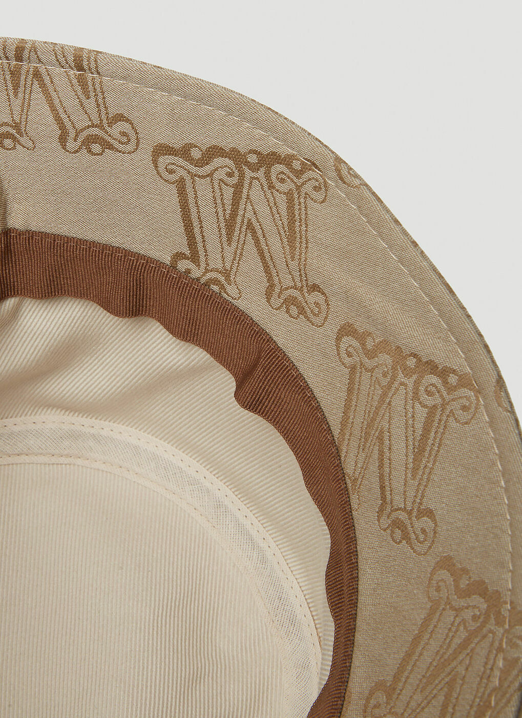Brenta Logo Bucket Hat in Beige Max Mara