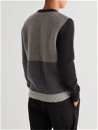 Oliver Spencer - Blenheim Patchwork Wool Sweater - Black
