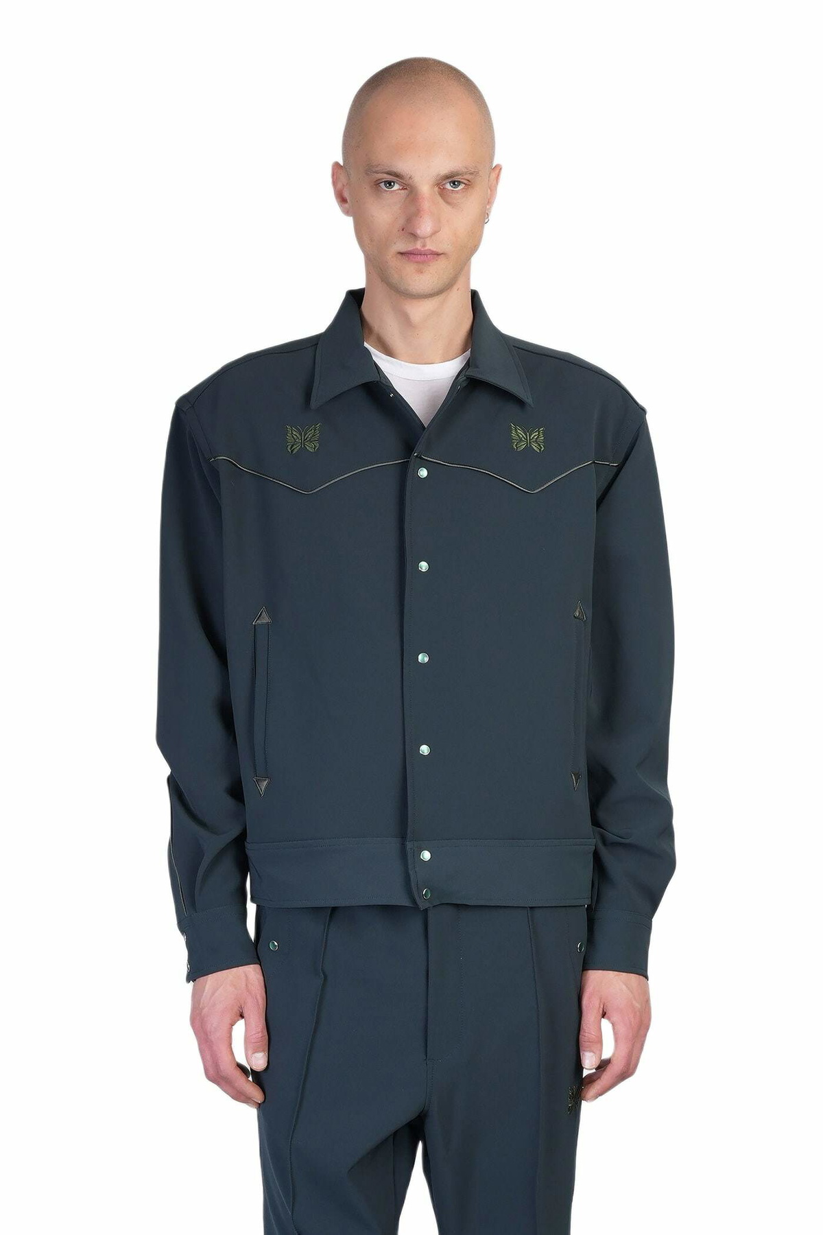 ジャケット・アウター Rebuild by Needles BDU SHAWL COLLAR JKT Shawl Collar Jacket - Olive Cotton Ripstop | Nepenthes New York