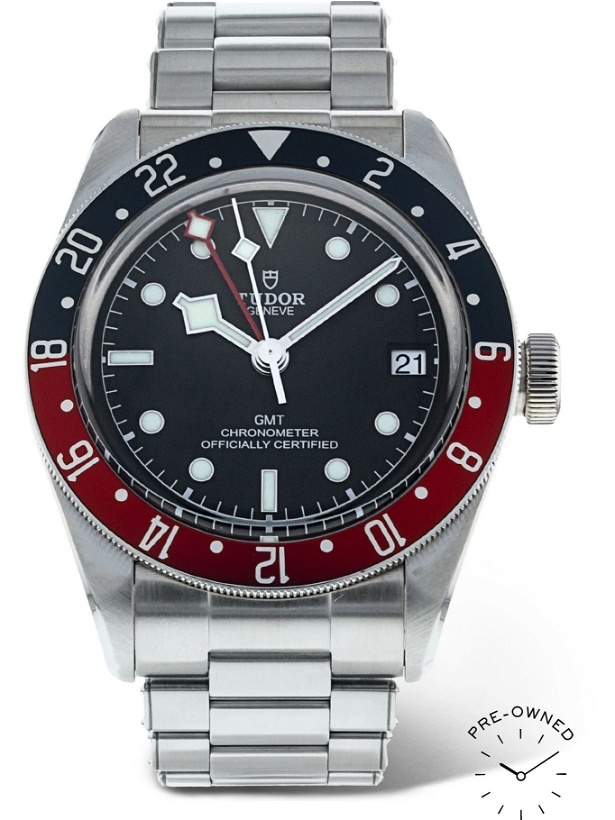 Photo: TUDOR - Pre-Owned 2019 Black Bay Automatic GMT 41mm Stainless Steel Watch, Ref. No. M79830RB-0001
