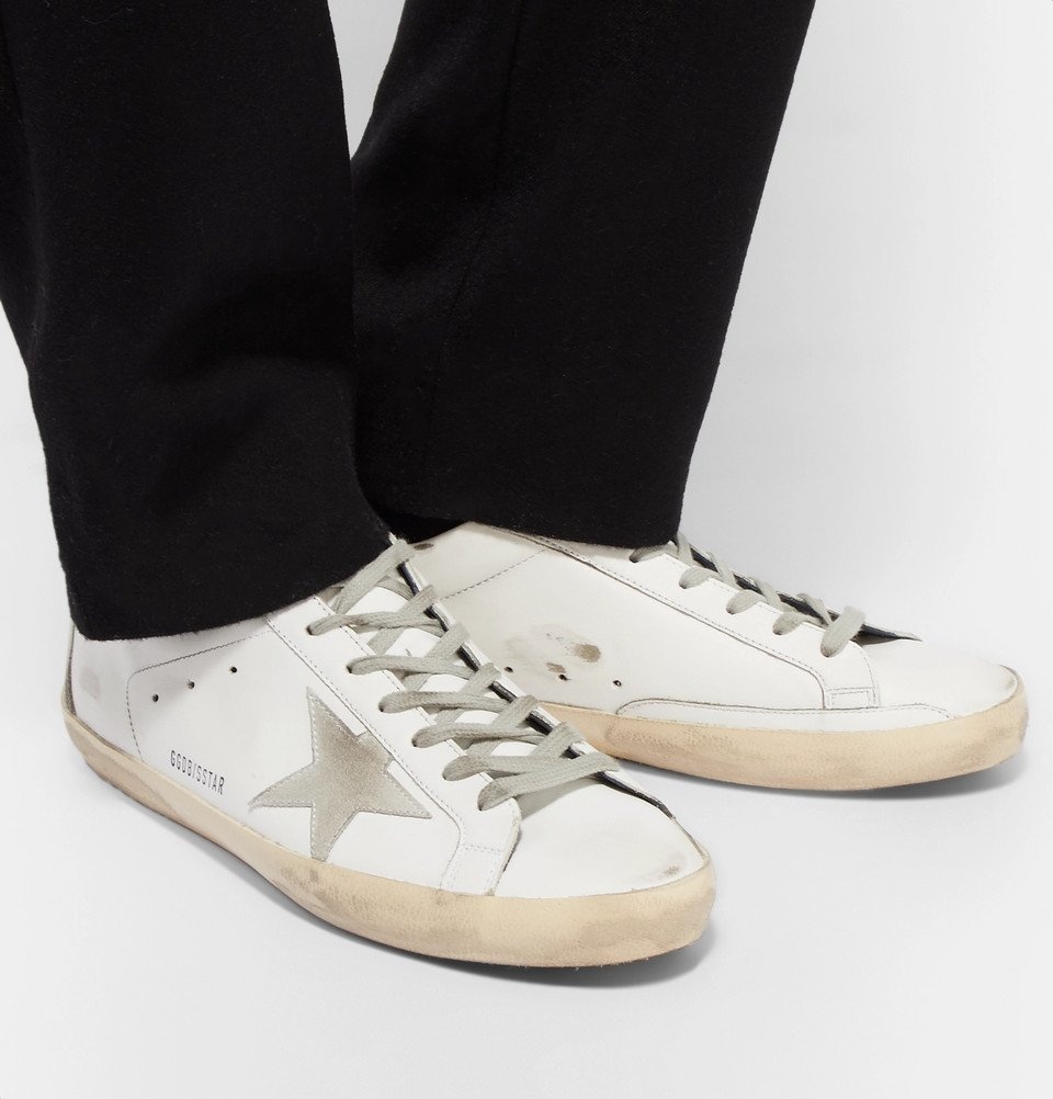 Golden Goose Deluxe Brand - Superstar Distressed Leather and Suede ...