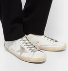 Golden Goose Deluxe Brand - Superstar Distressed Leather and Suede Sneakers - Men - White