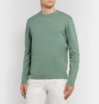 Altea - Slim-Fit Linen and Cotton-Blend Sweater - Green