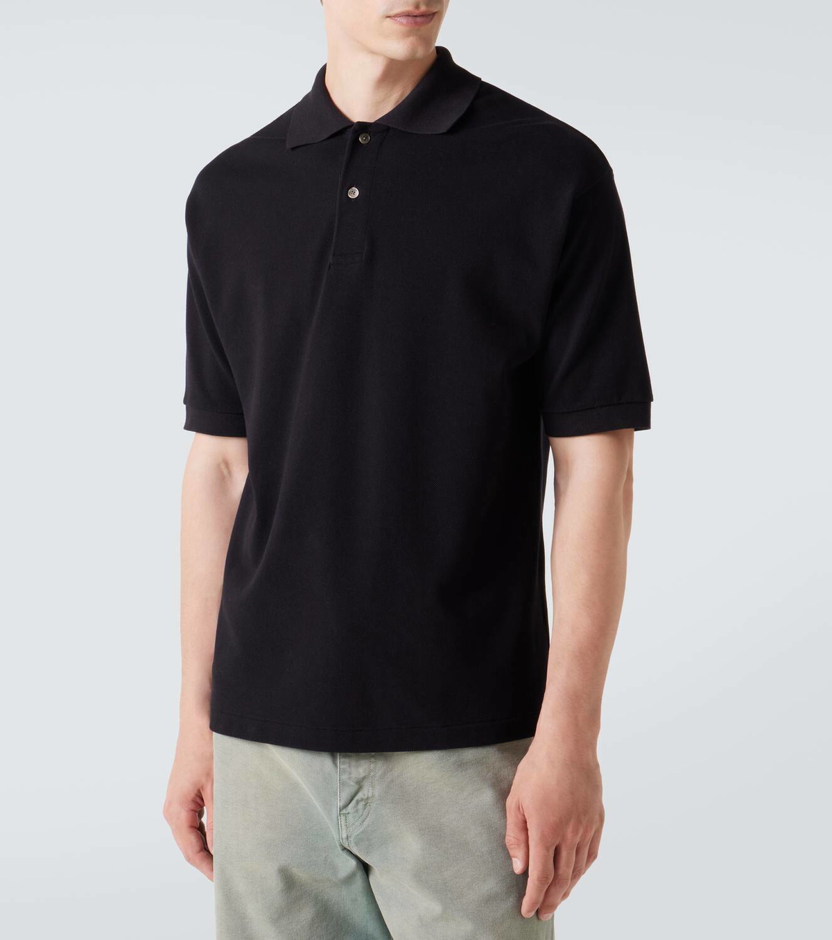 Auralee Cotton piqué polo shirt Auralee