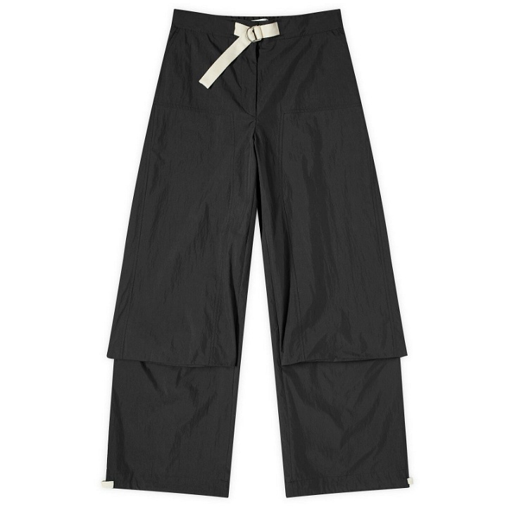 Photo: Jil Sander+ Women's Wide Leg Cargo Pants in Black