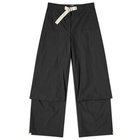 Jil Sander+ Women's Wide Leg Cargo Pants in Black