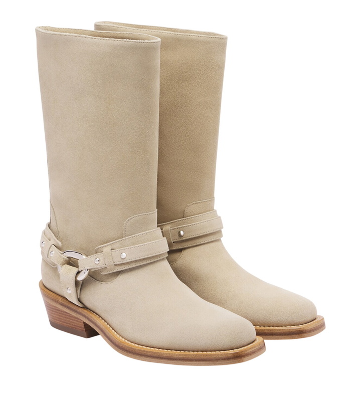 Photo: Rabanne Suede biker boots