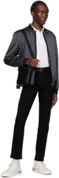 BOSS Black Structured Reporter Bag
