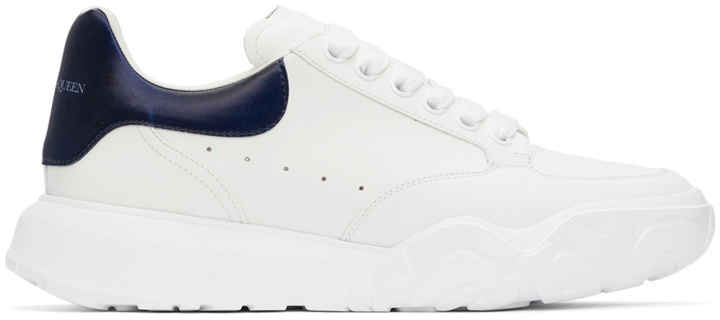 Photo: Alexander McQueen White & Navy New Court Sneakers