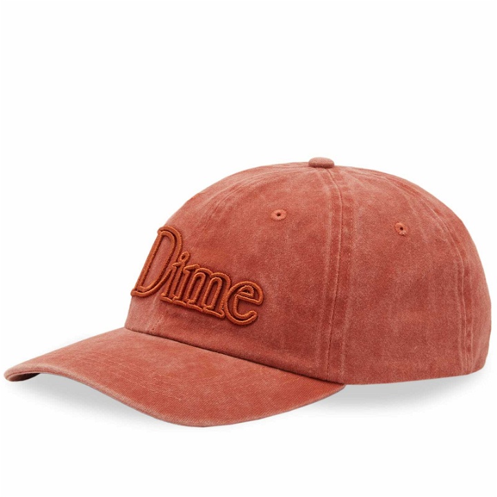 Photo: Dime Men's Classic 3D Logo Cap in Orange Washed