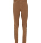 Ermenegildo Zegna - Slim-Fit Cotton-Blend Drill Trousers - Brown