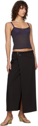 Paloma Wool Brown Blont Midi Skirt
