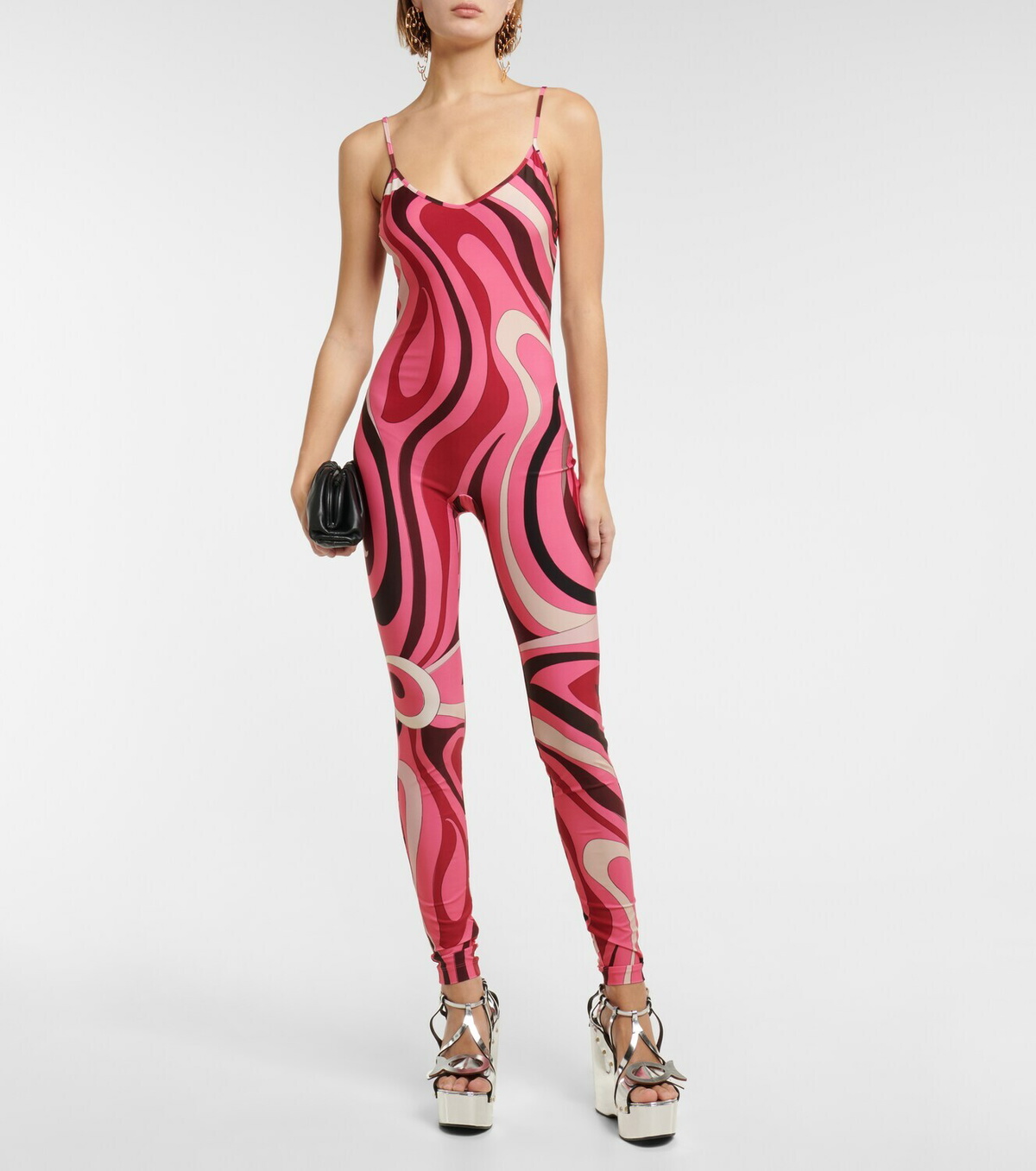 ボトムスその他 Emilio Pucci FW24 PANTALONE (4UJT354U623 999) Pucci - Printed silk twill wide pants Emilio Pucci