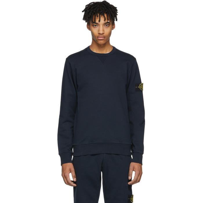 Photo: Stone Island Navy Arm Badge Sweatshirt 