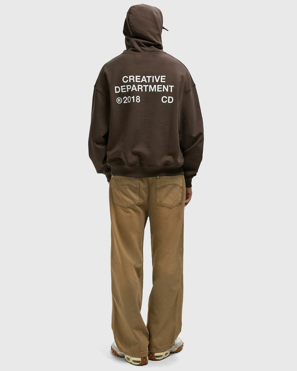 Reternity CREATIVE DEPT ZIP HOODIE Brown Mens Zipper