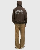 Reternity CREATIVE DEPT ZIP HOODIE Brown Mens Zipper