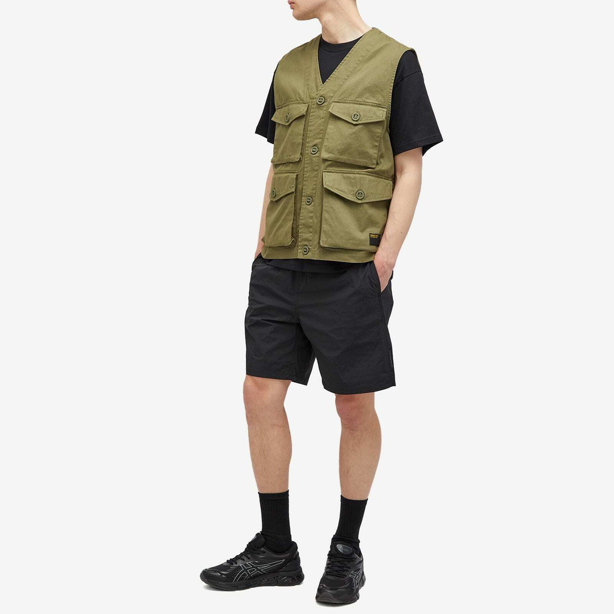 Men's AAPE Nylon Short in Black AAPE by A Bathing Ape