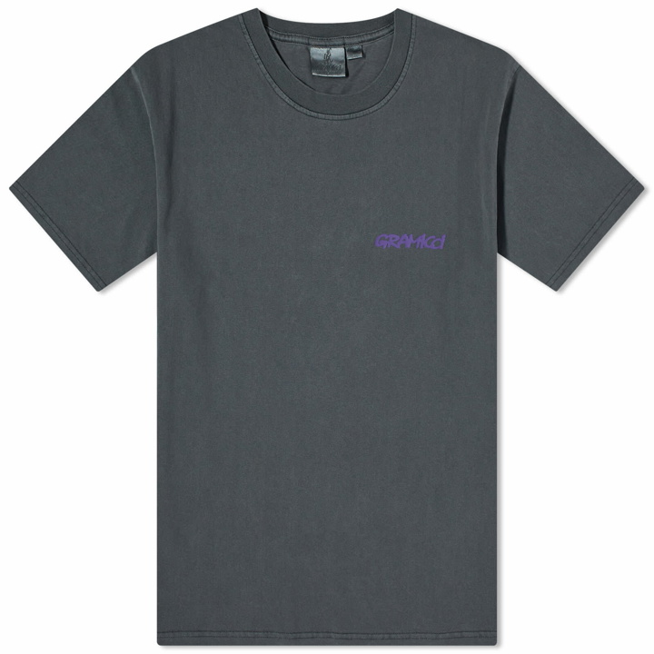 Photo: Gramicci Men's Footprints T-Shirt in Grey Pigment