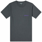 Gramicci Men's Footprints T-Shirt in Grey Pigment