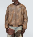 Acne Studios Leather bomber jacket