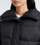 Yves Salomon Doudoune shearling-trimmed down jacket