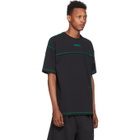 Li-Ning Black and Green Contrast Stitch T-Shirt