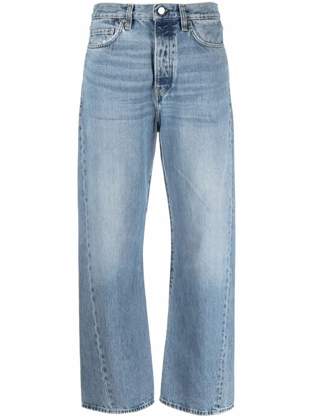 Photo: TOTEME - Twisted Seam Denim Cotton Jeans