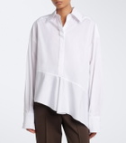 Sportmax Asymmetric cotton poplin shirt
