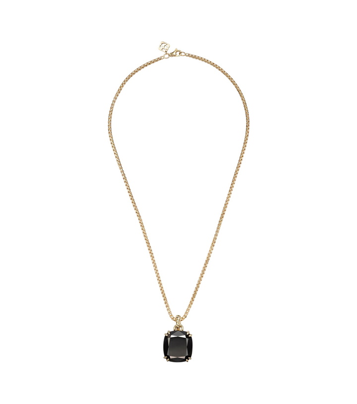 Photo: David Yurman Marbella 18kt gold necklace with onyx