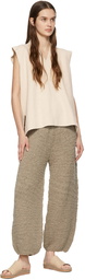 Lauren Manoogian Taupe Cotton Lounge Pants