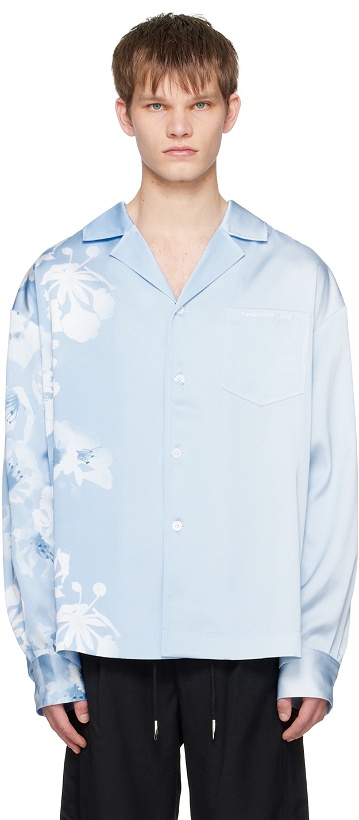 Photo: Feng Chen Wang Blue Gradient Floral Shirt