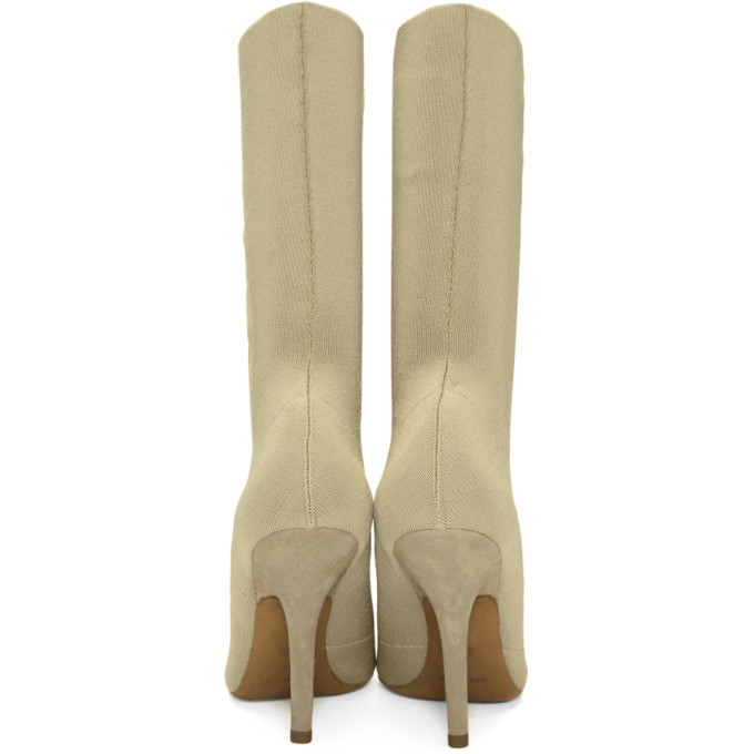 cream yeezy boots