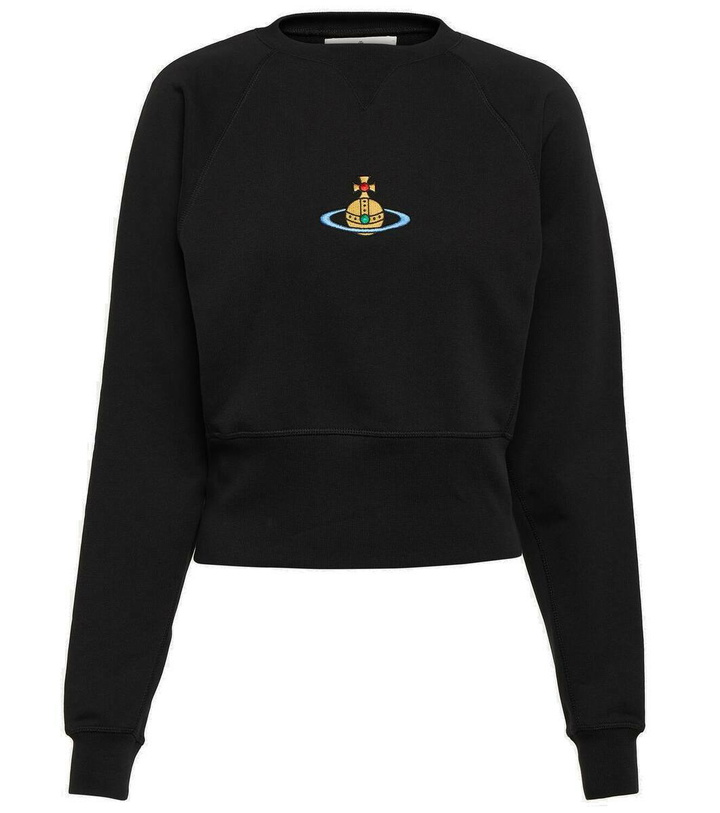 Photo: Vivienne Westwood Logo cropped cotton sweatshirt