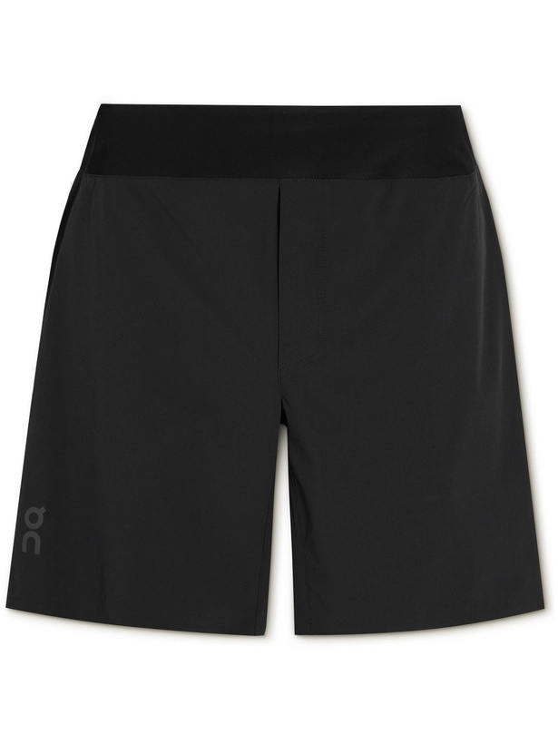 Photo: ON - Recycled Stretch-Shell and Mesh Shorts - Black