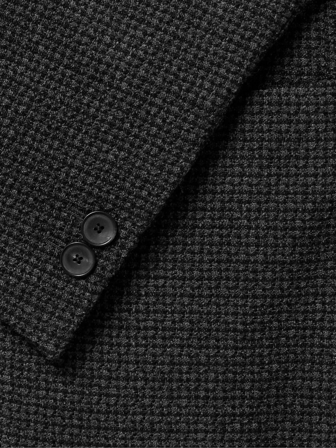 Mr P. - Checked Wool-Blend Bouclé Blazer - Gray