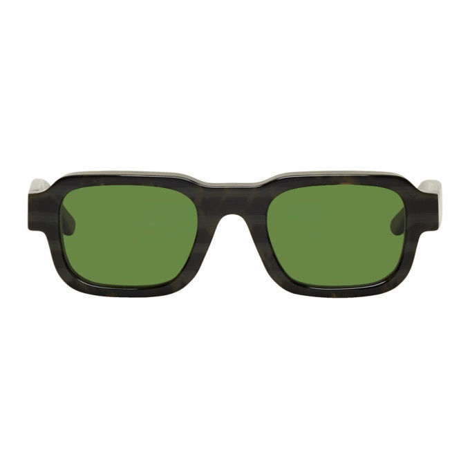 Photo: Enfants Riches Deprimes Tortoiseshell and Green Thierry Lasry Edition The Isolar 2 Sunglasses