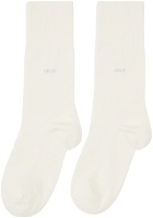 CDLP Five-Pack White Mid-Length Socks