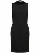 COPERNI - Open Back Crepe Midi Dress W/cape