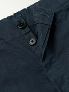 OrSlow - Straight-Leg Herringbone Cotton Trousers - Blue