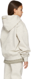 Essentials Kids Grey Fleece Pullover Hoodie