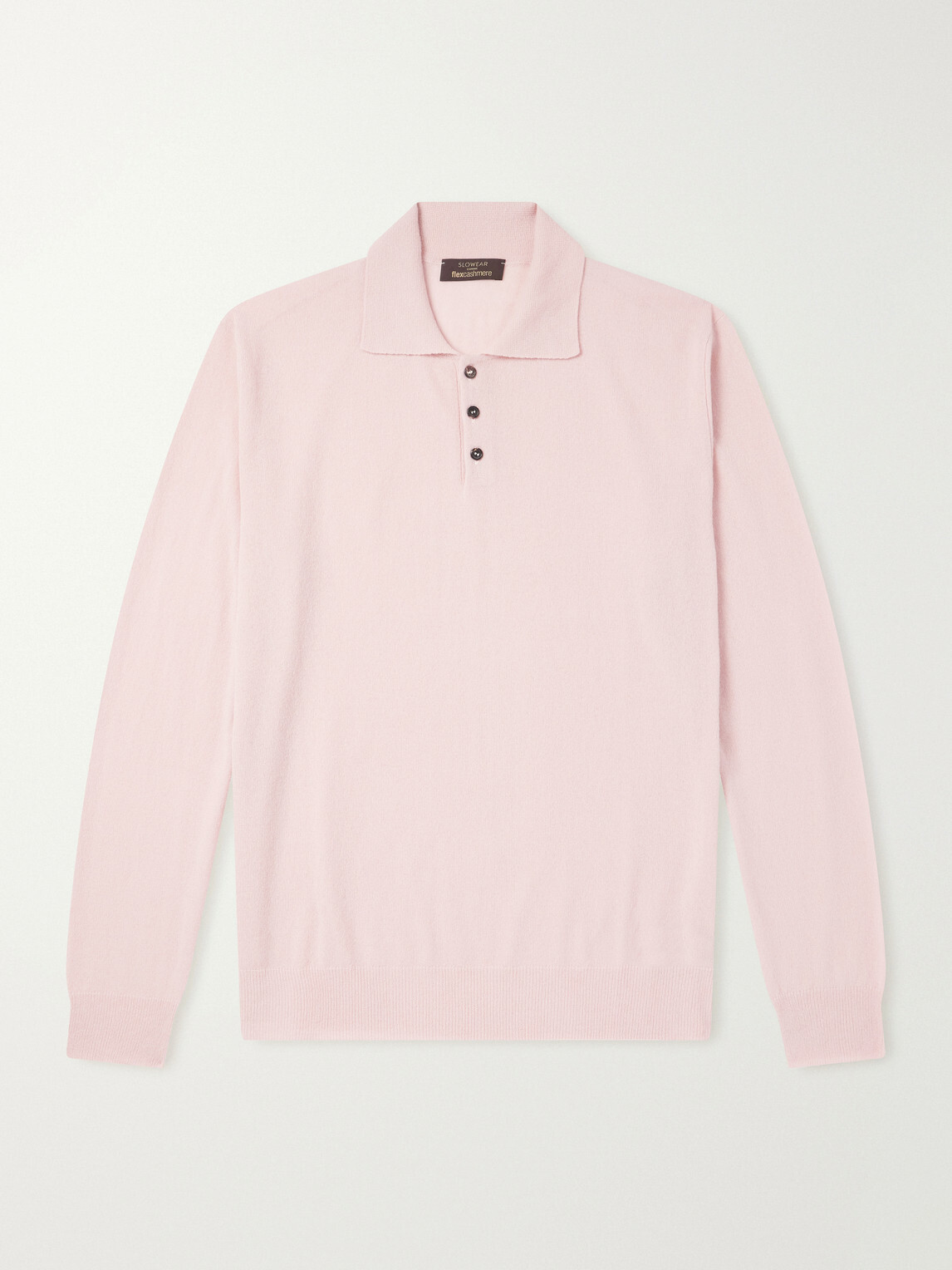 Slowear - Zanone Cashmere-Blend Polo Sweater - Pink